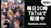 【YGGDRASILL -OSAKA-】毎日20時からキャストたちが配信中!!