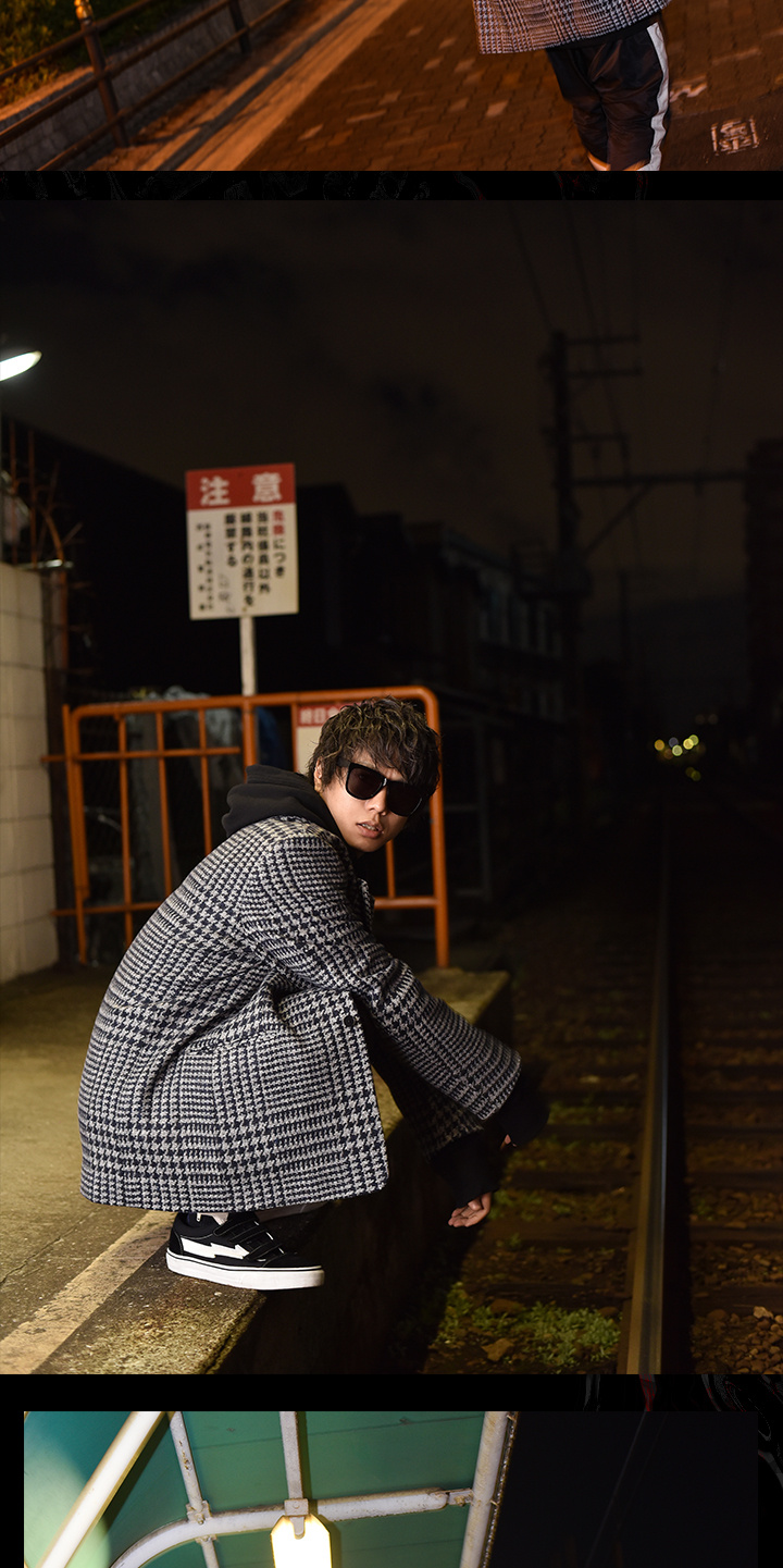 REGOLITH Groupプロデューサー 七瀬 颯斗がジャケットで魅せるモードストリート。