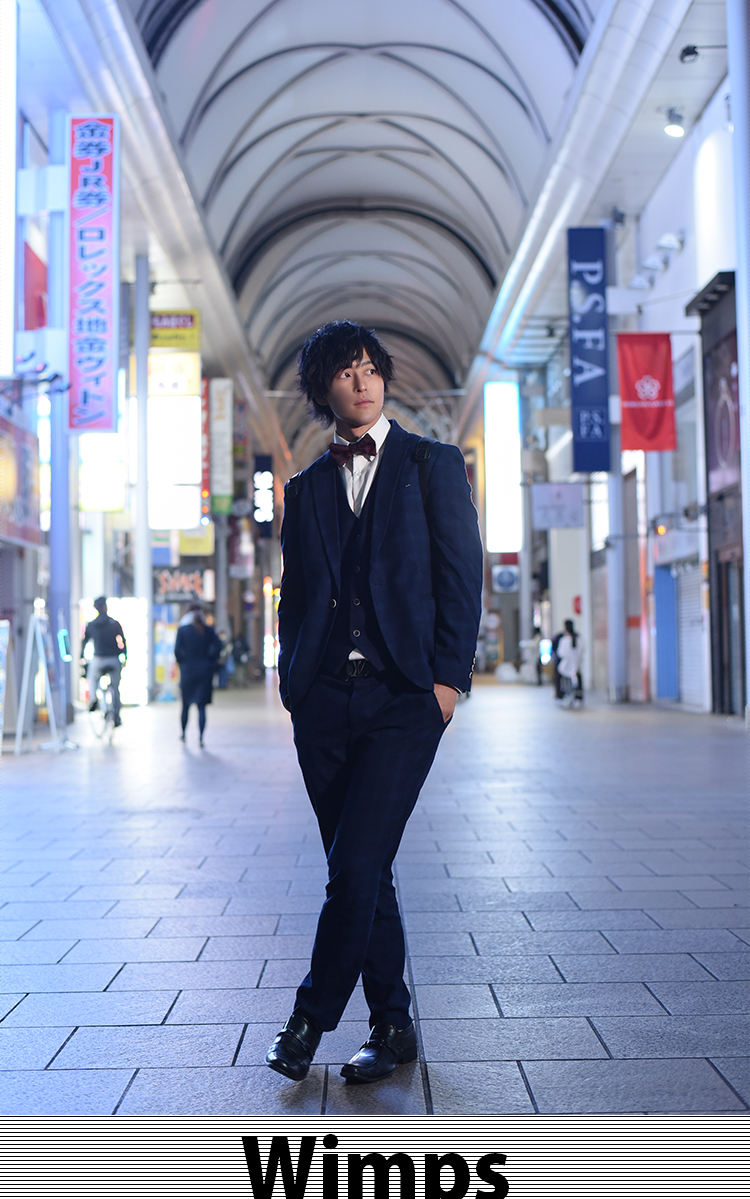 ホスト特集 さまざまなタイプのイケメンが揃っていると評判の広島 Wimps 独特のオーラと大人びた雰囲気を身にまとう男前ホスト 柊 翔くんのソログラビアをたっぷりご覧下さい Wimps ウィンプス 広島 流川 福山 ホストクラブ紹介 ホスト求人 スターガイズ