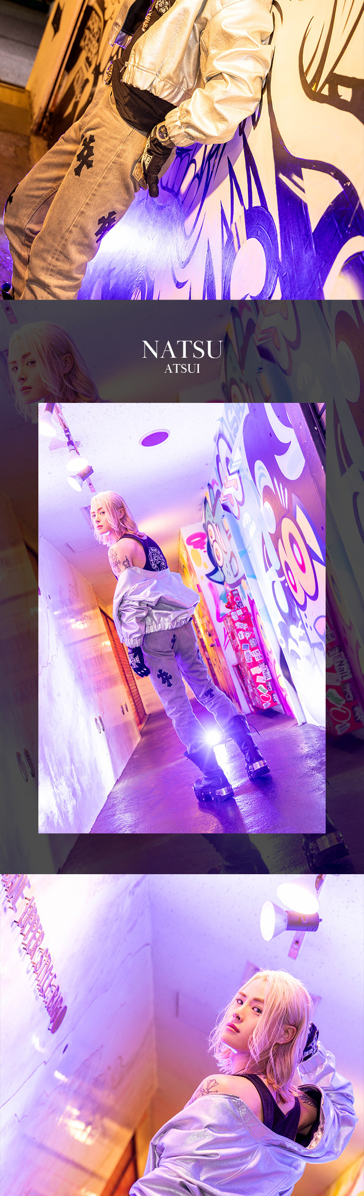 ミナミのストリートに、スタイリッシュすぎる男たちが見参ッ!!『DILEMMA』の今注目の3人組がグラビアに登場!!