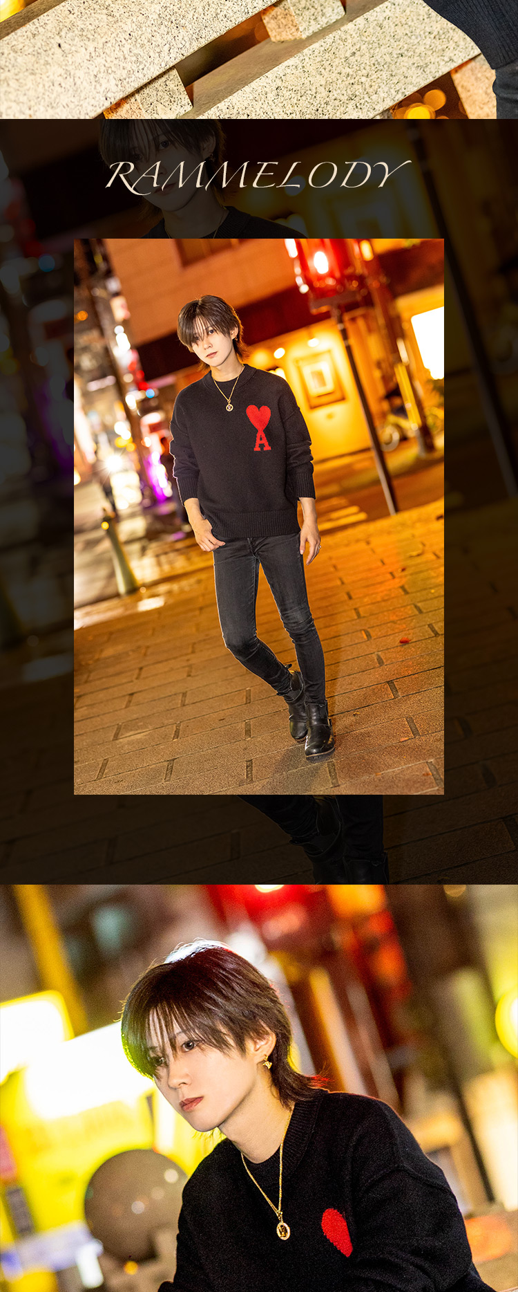 エモーショナルに、岡山の夜。『ROX』の美形3人組がグラビアに登場!!