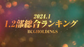 2024年1月度BCGHOLDINGS 1部2部個人総合売上ランキングトップ10